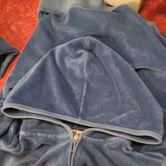 Y2K VINTAGE RARE JUICY COUTURE TERRY CLOTH TRACKSUIT HOODIE JACKET - Picture 3 of 11